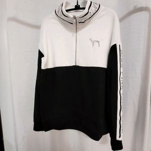 VS Pink Quarter Zip Sweater